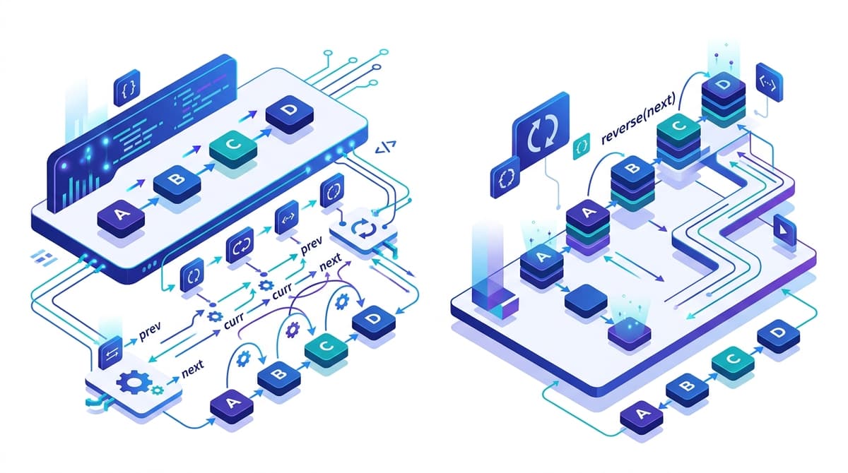 Reverse a Linked List — Iterative and Recursive